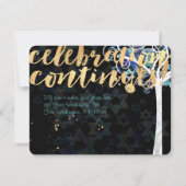 PixDezines Tree of Life Bat Mitzvah/Empfang Einladung (Rückseite)