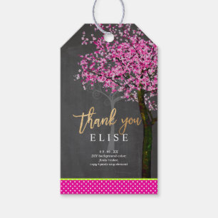 PixDezines Tree of Life Bat Mitzvah/Neon Pink Geschenkanhänger
