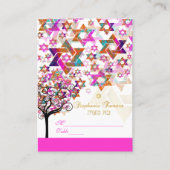 PixDezines Tree of Life Mitzvah Platzkarten (Vorderseite)
