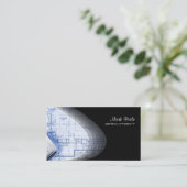 PixDezines TRENDY ARCHITECT BUSINESS CARDS Visitenkarte (Stehend Vorderseite)