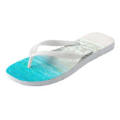 PixDezines Tropical Beach Badesandalen (Schrägansicht)