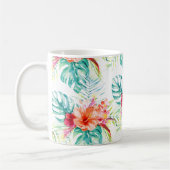 PixDezines Tropical Paradise Floral Foliage Kaffeetasse (Links)
