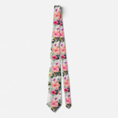 PixDezines Tropical Paradise Floral Foliage Krawatte (Vorderseite)