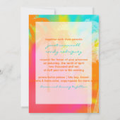 PixDezines tropische Hula+Wirbel Einladung (Rückseite)