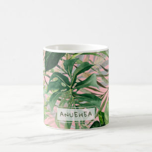 PixDezines tropisches Blattwerk Kaffeetasse