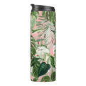 PixDezines tropisches Blattwerk Thermosbecher (Nach rechts gedreht)