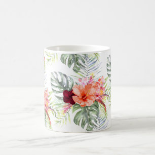 PixDezines Tropisches Paradies Florale Foliage Kaffeetasse