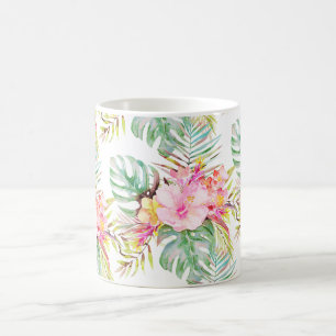 PixDezines Tropisches Paradies Florale Foliage Kaffeetasse