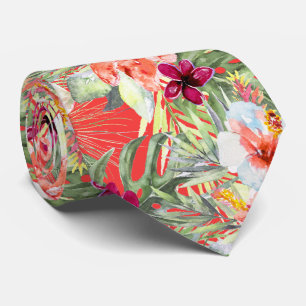 PixDezines Tropisches Paradies Florale Foliage Krawatte