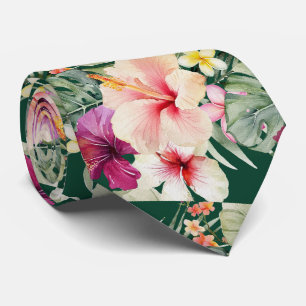 PixDezines Tropisches Paradies Florale Foliage Krawatte