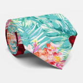 PixDezines tropisches Paradies Krawatte (Gerollt)