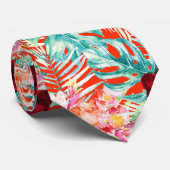 PixDezines tropisches Paradies Krawatte (Gerollt)