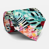 PixDezines tropisches Paradies Krawatte (Gerollt)