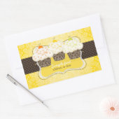 PixDezines, trübe Farben, Zitronenkuchen Rechteckiger Aufkleber (Umschlag)