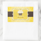 PixDezines, trübe Farben, Zitronenkuchen Rechteckiger Aufkleber (Tasche)