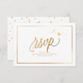 PixDezines UAWG Dazzled/Imitate Gold/DIY Hintergru RSVP Karte (Vorne/Hinten)