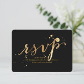 PixDezines UAWG Dazzled/Imitate Gold/DIY Hintergru RSVP Karte (Stehend Vorderseite)