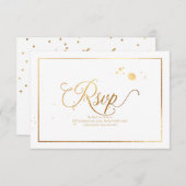 PixDezines UAWG Dazzled/Imitate Gold/DIY Hintergru RSVP Karte (Vorne/Hinten)