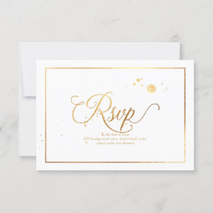 PixDezines UAWG Dazzled/Imitate Gold/DIY Hintergru RSVP Karte