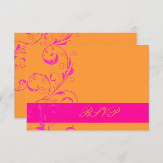 PixDezines uAwg filigree Wirbel/DIY Hintergrund! RSVP Karte (Vorne/Hinten)