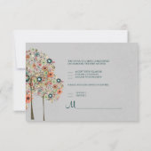 PixDezines uAwg Herbstblüte/DIY-Farbe RSVP Karte (Rückseite)