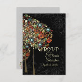 PixDezines uAwg Herbstblüte/DIY-Farbe RSVP Karte (Vorne/Hinten)