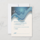 PixDezines uAwg honu+waves RSVP Karte (Rückseite)