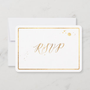 PixDezines UAWG Imitate Gold Foil/DIY Color RSVP Karte