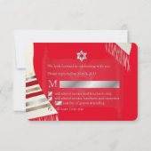 PixDezines UAWG MITZVAH/RED TALLIT/DIY Hintergrund RSVP Karte (Rückseite)