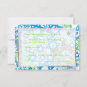 PixDezines uAwg Mod stars/Bar mitzvah/blau/silber RSVP Karte (Rückseite)