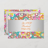 PixDezines uAwg Mod stars/Bar mitzvah RSVP Karte (Vorne/Hinten)