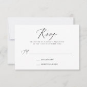 PixDezines UAWG, Moderne elegante Kalligraphie RSVP Karte (Vorderseite)