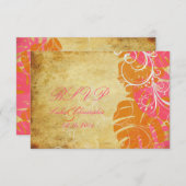 PixDezines uAwg Monstera|Tropical Foliage+Wirbel RSVP Karte (Vorne/Hinten)