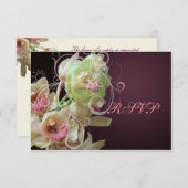 PixDezines UAWG Orchid + Ornamental Geblüht RSVP Karte (Vorne/Hinten)