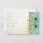 PixDezines uAwg Peacock Pizzazz/DIY RSVP Karte (Rückseite)