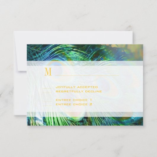 PixDezines uAwg Retro Foliage/zeitgenössischer Fal RSVP Karte (Rückseite)