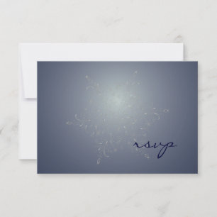 PixDezines uAwg Schneeflocken, Winterveranstaltung RSVP Karte