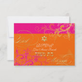 PixDezines uAwg Sorbet Wirbel, Bat Mitzvah RSVP Karte (Vorderseite)