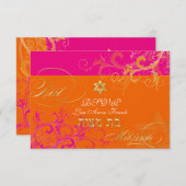 PixDezines uAwg Sorbet Wirbel, Bat Mitzvah RSVP Karte (Vorne/Hinten)