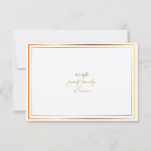 PixDezines uAwg template/silber+Imitate Gold RSVP Karte (Vorderseite)