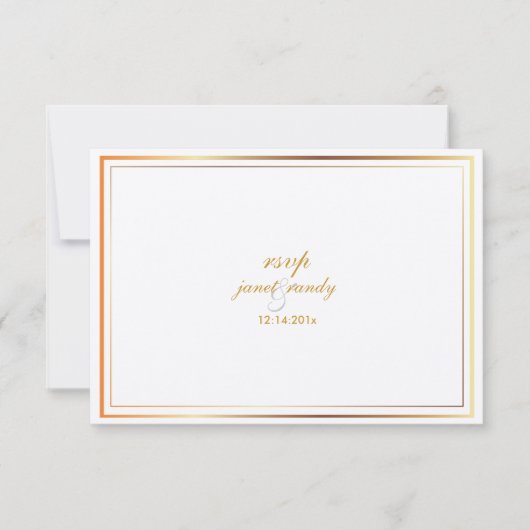 PixDezines uAwg template/silber+Imitate Gold RSVP Karte (Vorderseite)