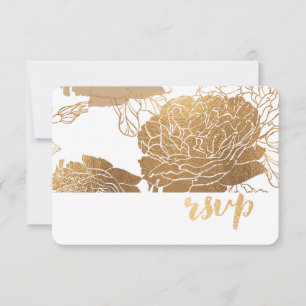 PixDezines UAWG Toile Rose/Imitats Gold RSVP Karte