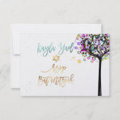 PixDezines UAWG Tree of Life Music Bat Mitzvah ✡ Einladung (Vorderseite)