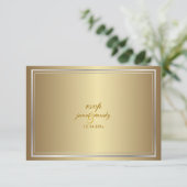 PixDezines-uAwg-Vorlage/Imitate metallisch RSVP Karte (Stehend Vorderseite)