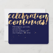 PixDezines überschwemmt/gold/Bar Mitzvah/Empfang Einladung (Rückseite)