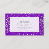 PixDezines überschwemmte Imitat Silberspitzen Visitenkarte (Rückseite)