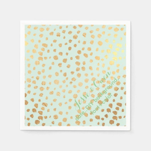 PixDezines überschwemmte Imitate Goldspecks/DIY Fa Serviette (Vorderseite)