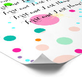 PixDezines überschwemmte Regenbogen-/Sitzkarte Poster (Ecke)