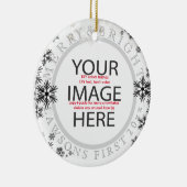 PixDezines - unsere ersten Weihnachten/DIY-Farben Keramik Ornament (Rechts)