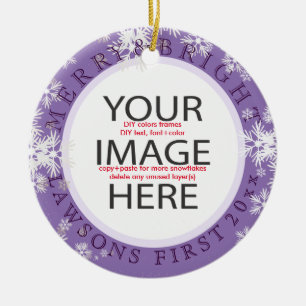 PixDezines - unsere ersten Weihnachten/DIY-Farben Keramikornament